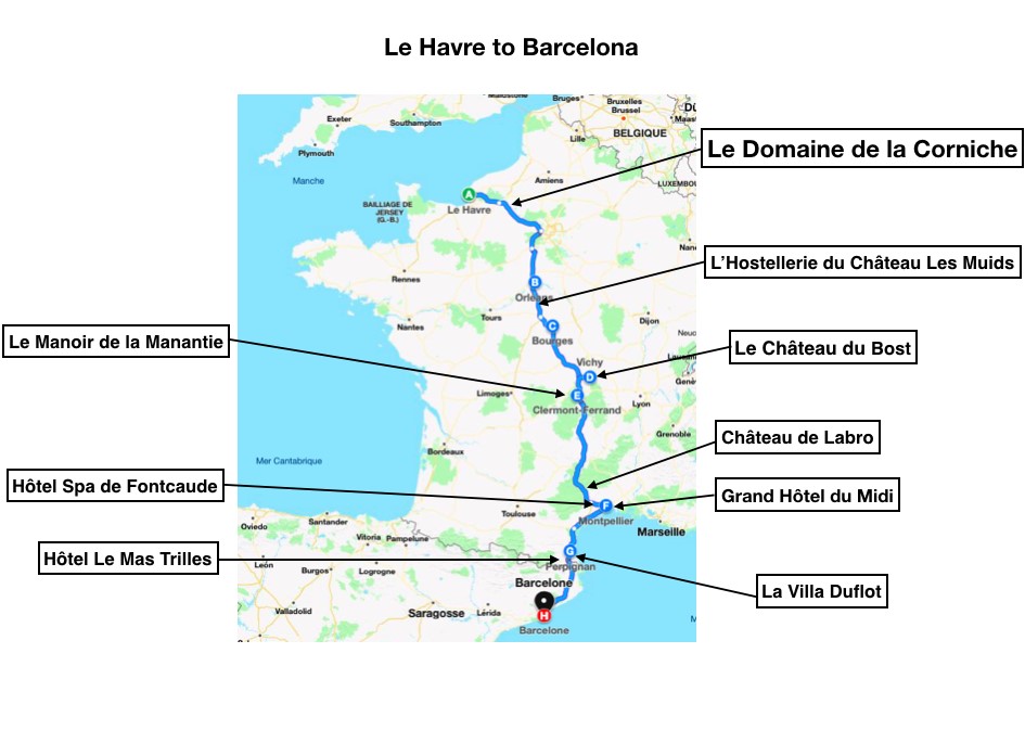 Self-Drive Northern France to Spain - Le Havre to Barcelona Itinerary